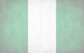 Nigerian Flag light at background image