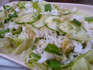 Spicy Green Rice Salad